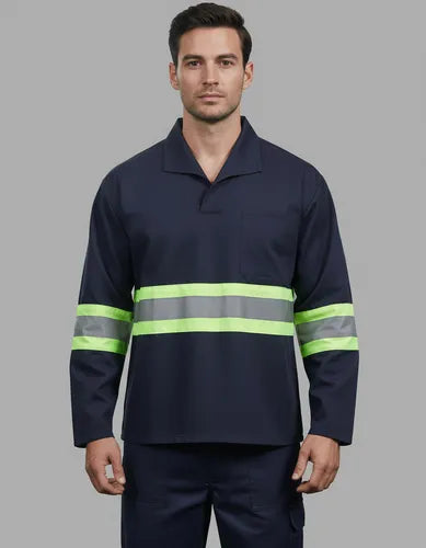 CAMISA BRIM UNIFORME COMBATE COM REFLETIVO