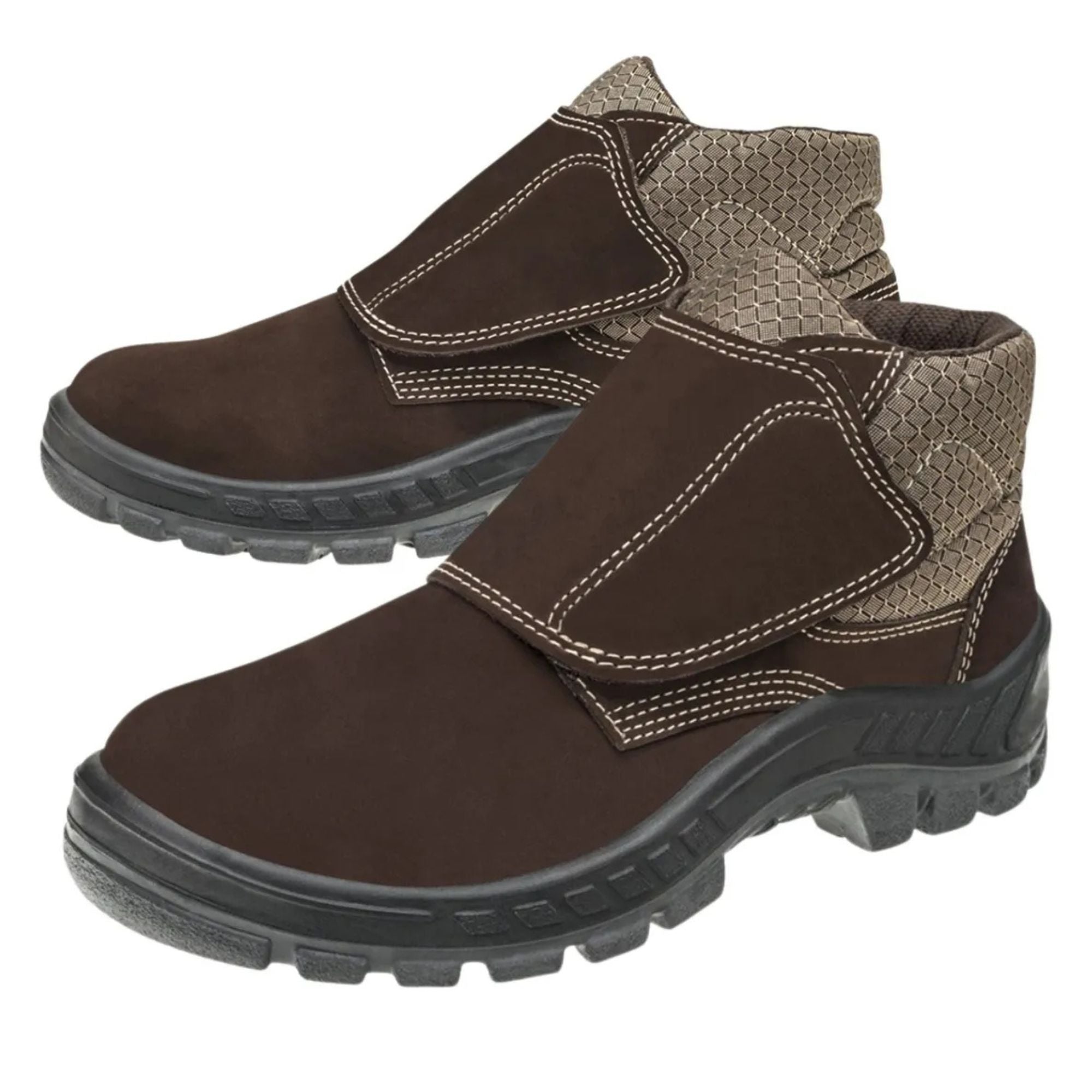 BOTINA MARLUVAS VELCRO 50B26 NOBUCK BICO PVC C.A 43.273