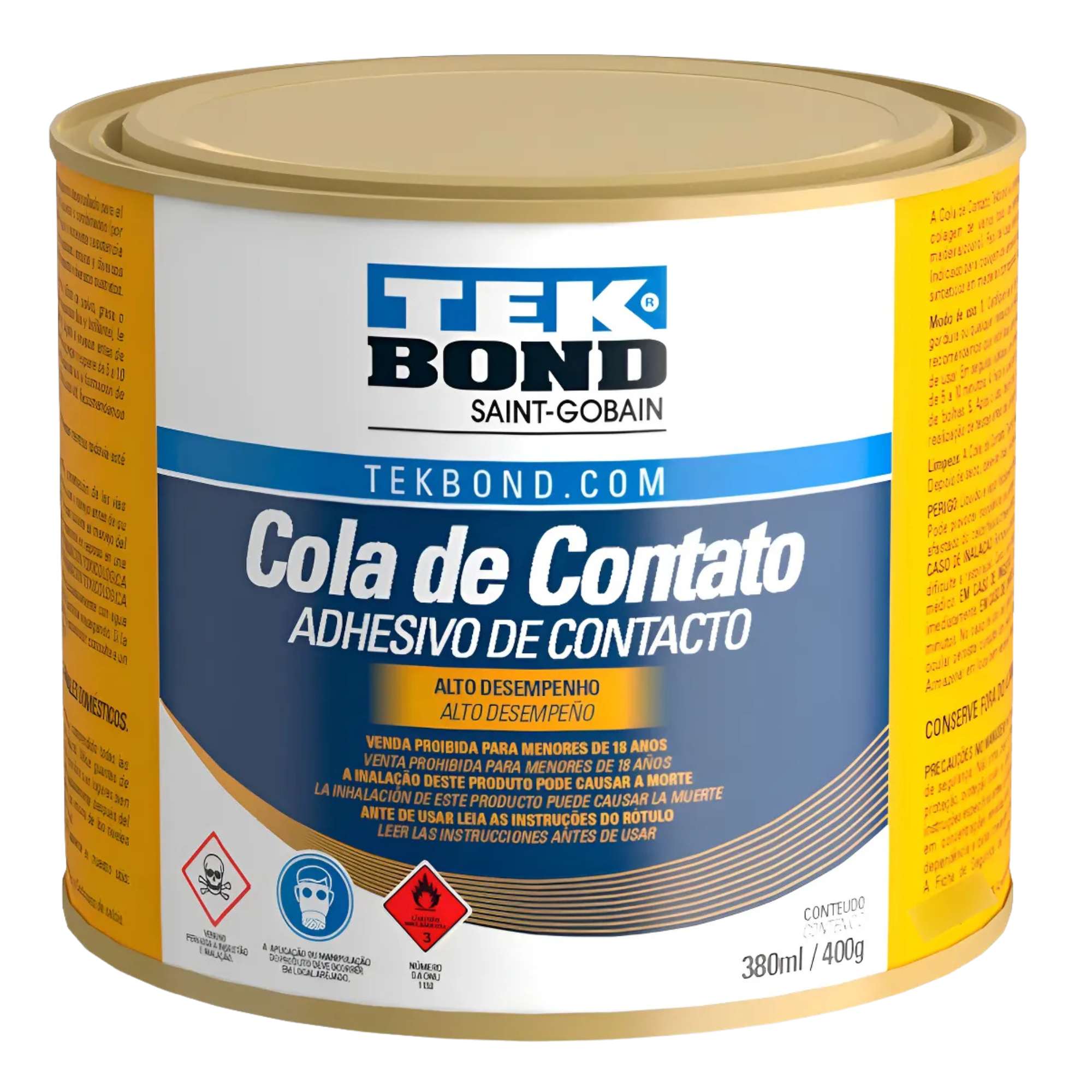 COLA CONTATO TEKBOND LAMINADO 380ML./400G