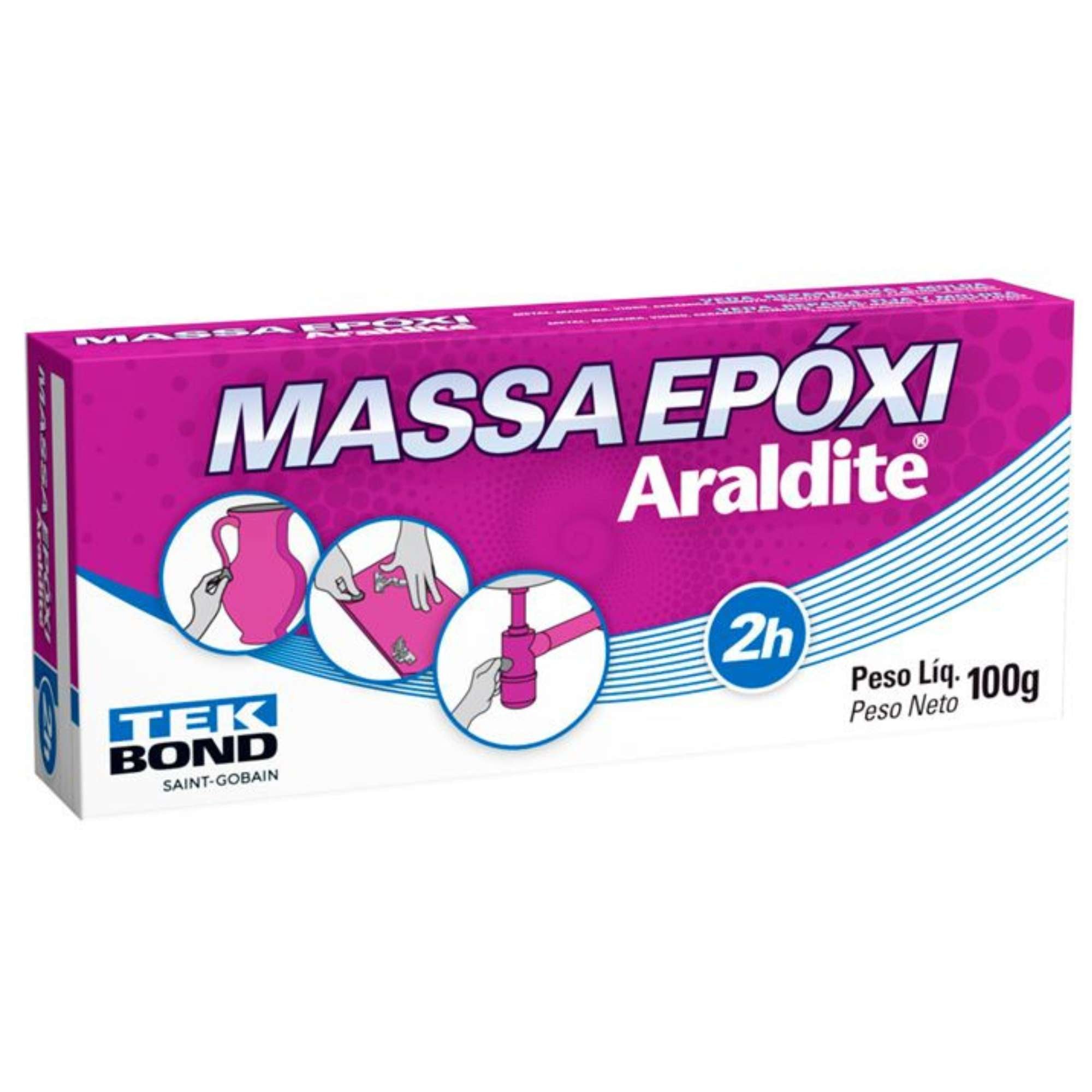 ARALDITE EPOXI MASSA 100G 2h