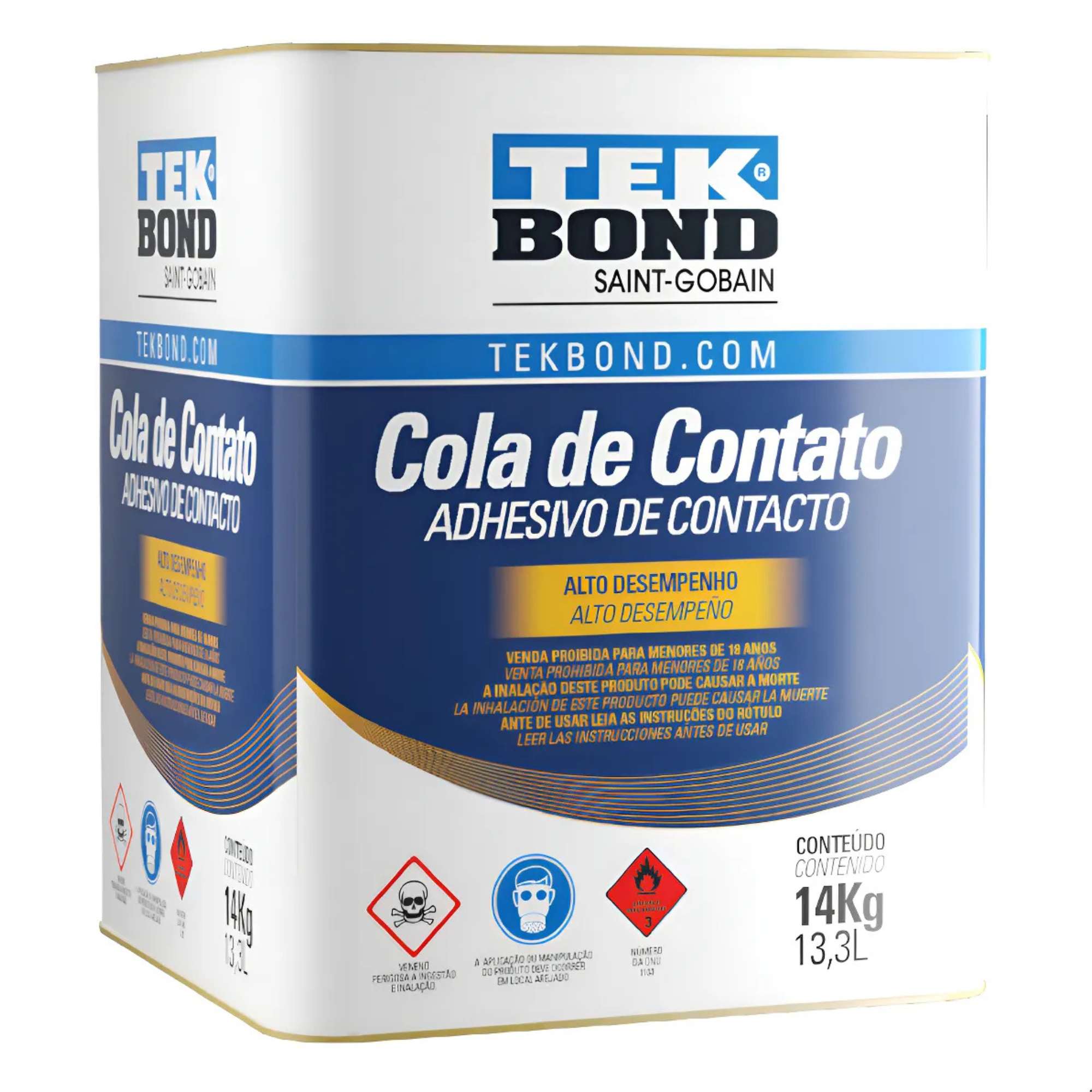 COLA CONTATO TEKBOND LAMINADO 14KG 18L.